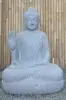  Product image 1 of the product “Seated Buddha made of Riverstone in Abhaya Position - gesture of fearlessness, H.100 cm, natural. ”